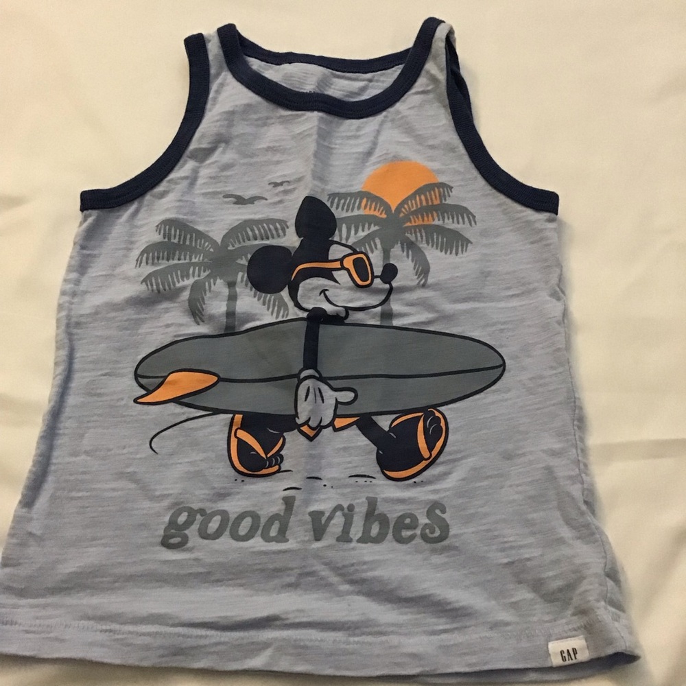 Baby GAP Mickey Good Vibes Tank Top